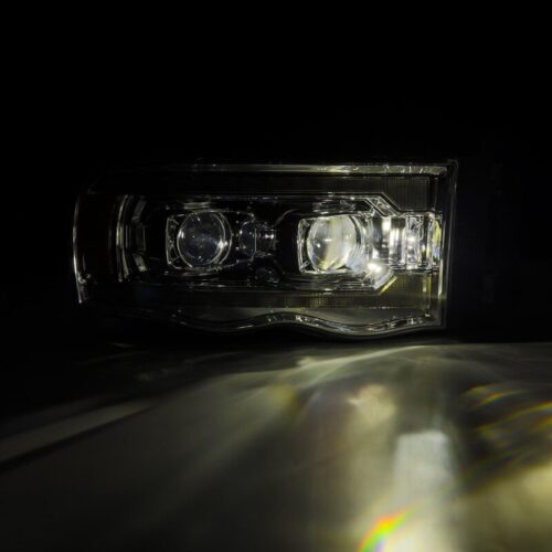 AlphaRex 02-05 Dodge Ram 1500 LUXX LED Proj Headlights Plank Style Chrome w/Activ Light/Seq Signal - Image 3