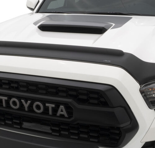 AVS 436095 16-18 Nissan Titan XD Aeroskin II Textured Low Profile Hood Shield - Black - Image 6