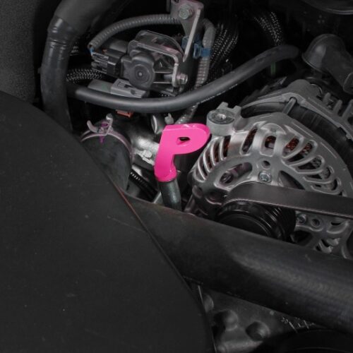 PERRIN 15-26 Subaru WRX & 13-26 BRZ/FR-S/86/GR86 Dipstick Handle P Style - Hyper Pink - Image 5
