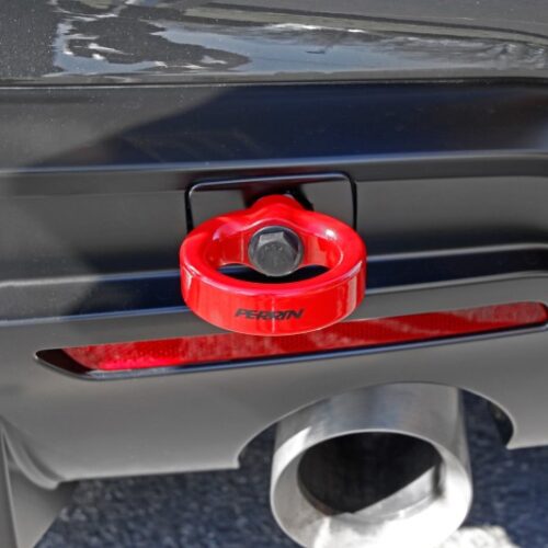 PERRIN 20-25 Toyota Supra Tow Hook Kit (Rear) - Red - Image 4