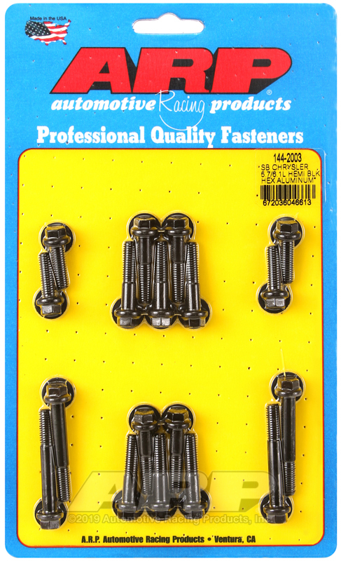 ARP 144-2003 Small Block Chrysler 5.7/6.1L Hemi Hex Aluminum Intake Manifold Bolt Kit - Image 2
