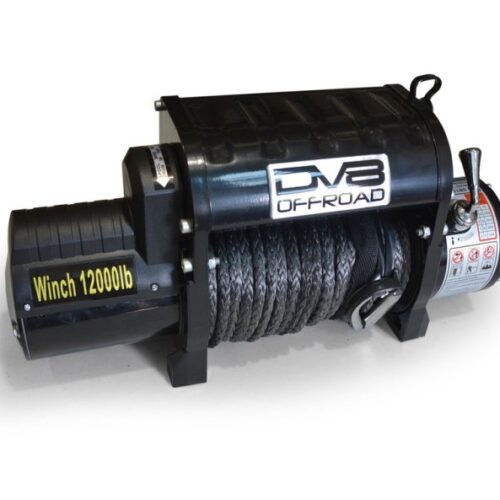 DV8 Offroad WB12SR 12000 LB Winch w/ Synthetic Line & Wireless Remote - Black