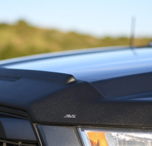 AVS 436095 16-18 Nissan Titan XD Aeroskin II Textured Low Profile Hood Shield - Black - Image 5