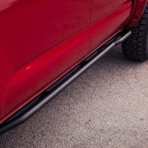 Alternative view of Body Armor 4x4 05-22 Toyota Tacoma Double Cab Short Bed Revo Rock Sliders - Black
