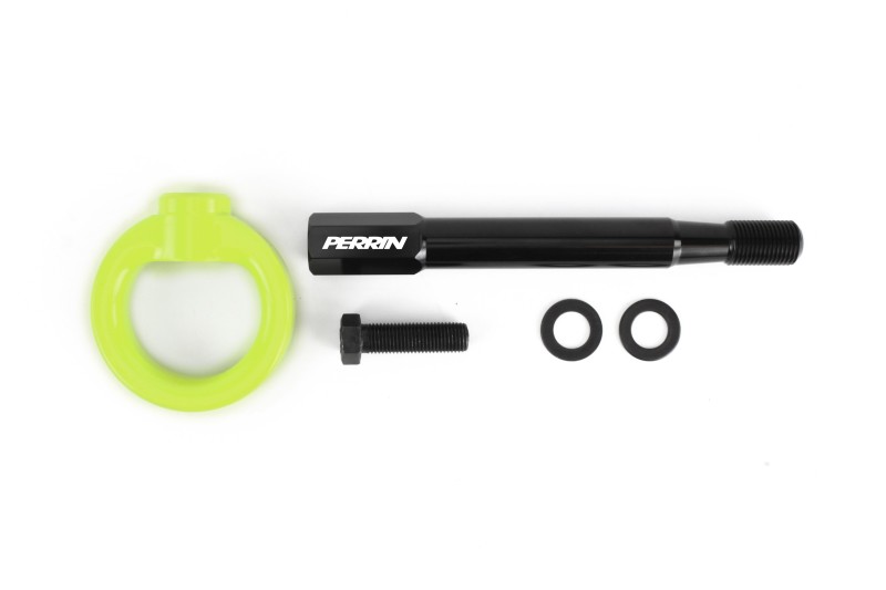 PERRIN 13-25 Subaru BRZ / 13-20 Scion FRS & Toyota 86 / 22-25 GR86 Tow Hook Kit (Rear) - Neon Yellow - Image 10