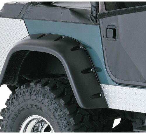 Bushwacker 59-83 Jeep CJ5 Cutout Style Flares 2pc - Black - Image 3