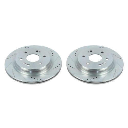 Power Stop 19-20 Chevrolet Silverado 1500 Rear Evolution Drilled & Slotted Rotors - Pair - Image 2