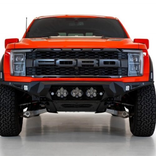 Alternative view of Addictive Desert Designs 2021+ Ford Raptor Bomber Front Bumper w/ 3 Baja Designs LP6 Light Mounts