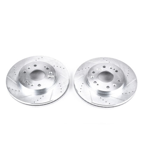 Power Stop 05-18 Chevrolet Silverado 1500 Front Evolution Drilled & Slotted Rotors - Pair - Image 3