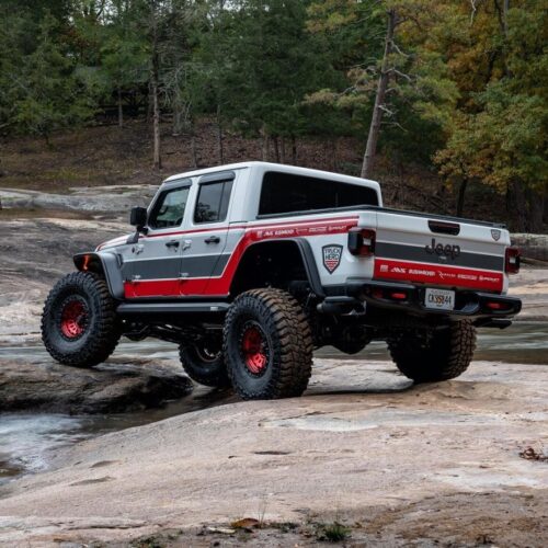 Bushwacker 10928-07 2020 Jeep Gladiator Launch Edition Flat Style Flares 4pc - Black - Image 7