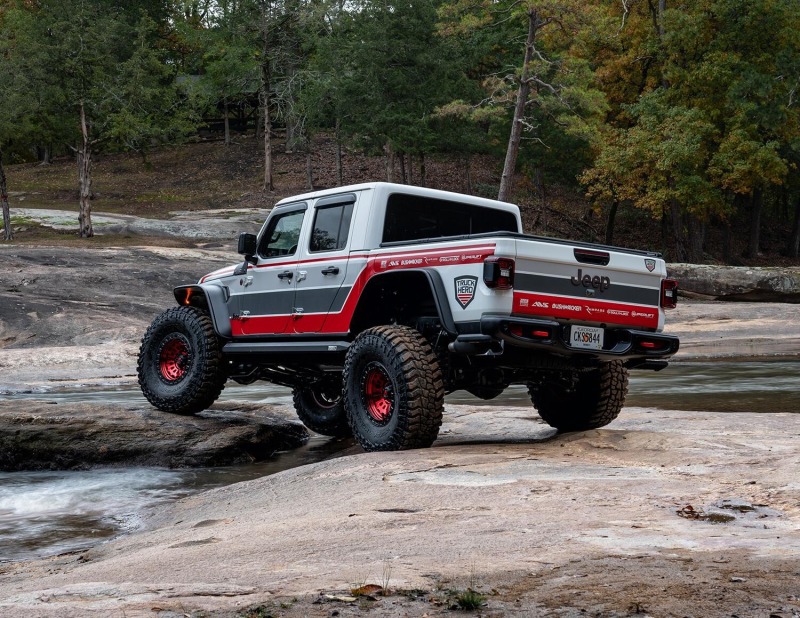 Bushwacker 10928-07 2020 Jeep Gladiator Launch Edition Flat Style Flares 4pc - Black - Image 7