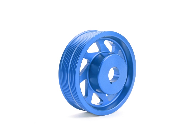 PERRIN 93-14 Subaru Impreza (Incl. 02-14 WRX) / 04-21 STI Lightened Crank Pulley - Blue - Image 4