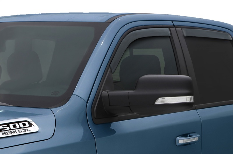 AVS 194813 2019 Ram Quad Cab Ventvisor In-Channel Front & Rear Window Deflectors 4pc - Smoke