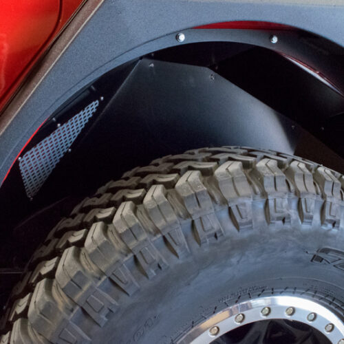 DV8 Offroad INFEND-03RB 2018+ Jeep Wrangler JL Rear Inner Fenders - Black