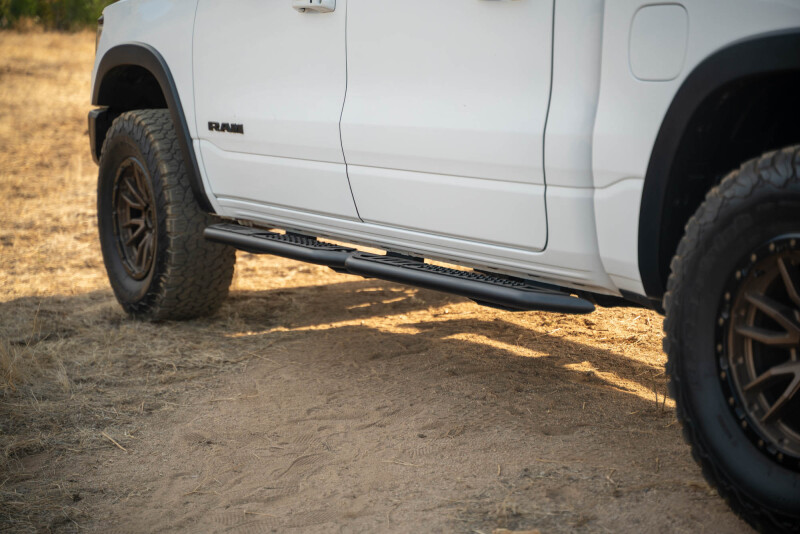 DV8 Offroad SRDR1-01 19-25 RAM 1500 Crew Cab OE Plus Side Steps - Black Steel - Image 2