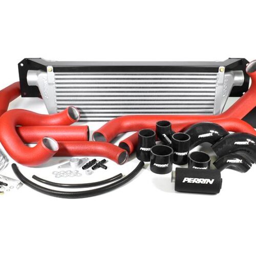 PERRIN 15-21 Subaru STI Front Mount Intercooler Boost Tubes + Hardware - Red Tubes