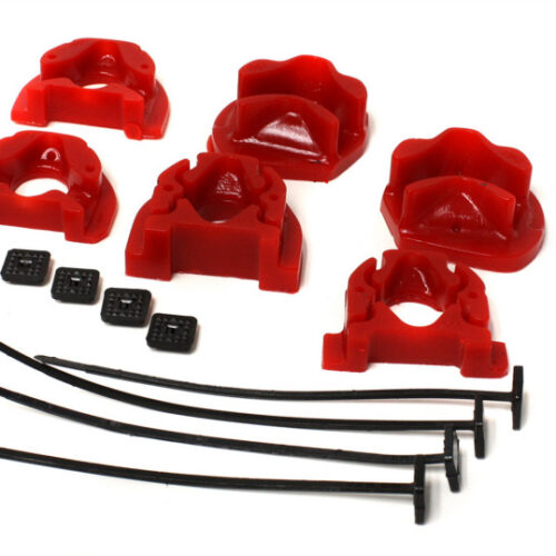 Energy Suspension 16.1105R 92-00 Honda Civic (Except 99-00 Si) / 93-97 Del Sol Red Motor Mount Inserts (Manua - Image 3