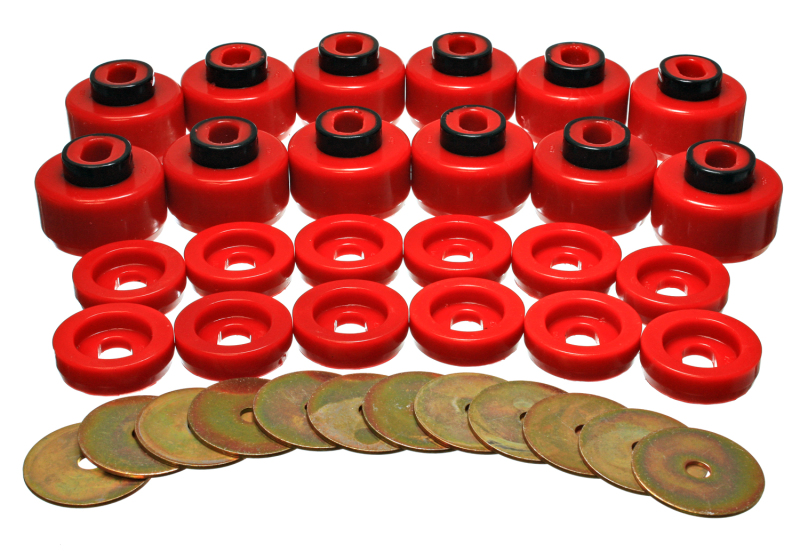 Energy Suspension 3.4156R Body Mount Set - Red - Image 4