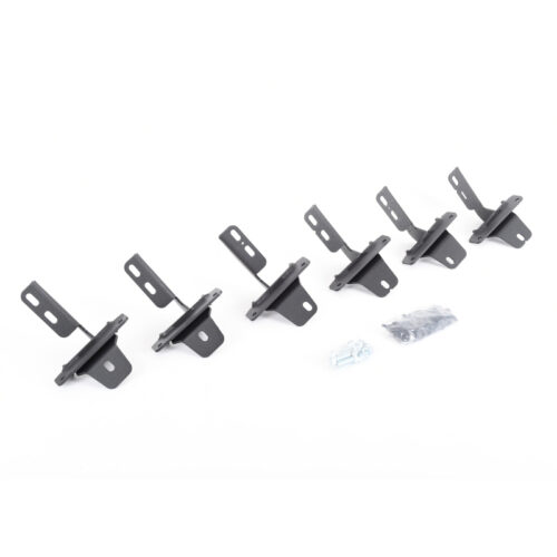 Go Rhino 6941296 21-22 Ford Bronco (Excl. Sport) 4DR Mtg. Brackets (V-Series V3/RB10+RB20 Slim) - Tex. Blk