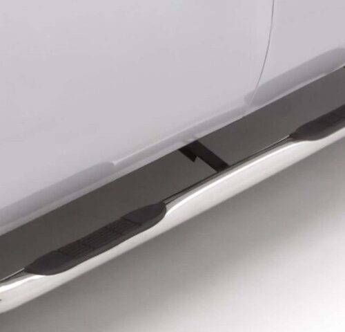 Lund 22646339 99-17 Chevy Silverado 1500 Std. Cab (Body Mount) 3in. Round Bent SS Nerf Bars - Polished - Image 3