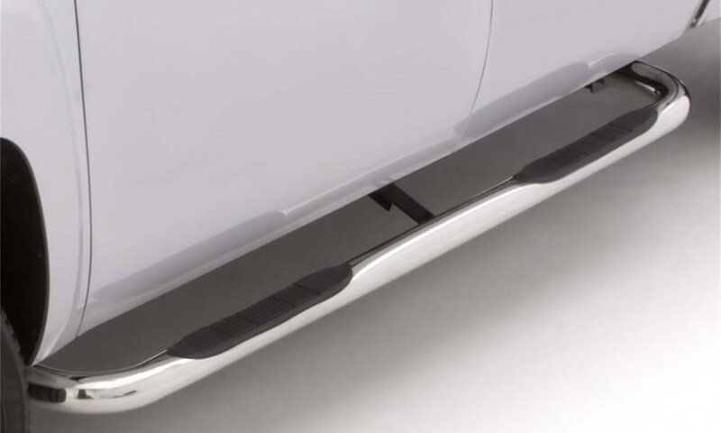 Lund 22677548 07-17 Chevy Silverado 1500 Ext. Cab 3in. Round Bent SS Nerf Bars - Polished - Image 3