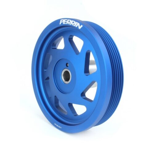 PERRIN 19-21 Subaru WRX / 16-18 Forester / 15-19 Legacy Lightweight Crank Pulley - Blue - Image 2