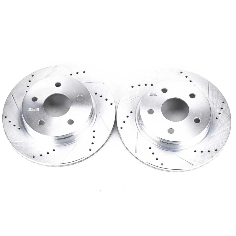 Power Stop 07-09 Chrysler Aspen Front Evolution Drilled & Slotted Rotors - Pair - Image 6