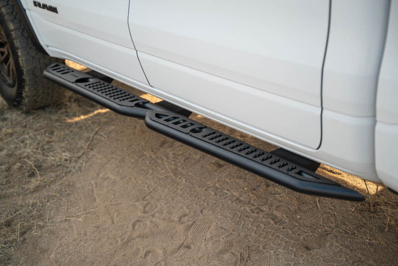 DV8 Offroad SRDR1-01 19-25 RAM 1500 Crew Cab OE Plus Side Steps - Black Steel - Image 4