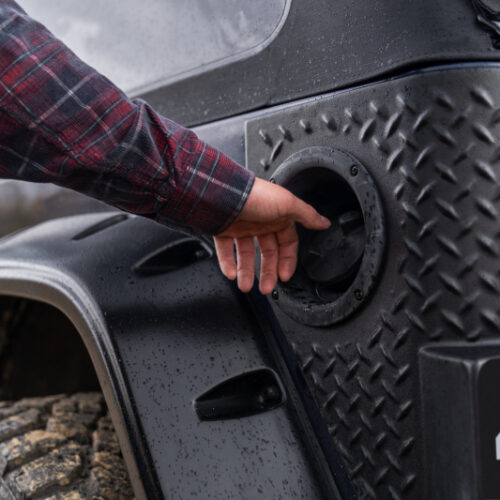 Bushwacker 14004 97-06 Jeep Wrangler Trail Armor Rear Corners - Black - Image 10