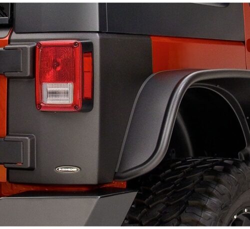 Bushwacker 14010 07-18 Jeep Wrangler Trail Armor Rear Corners - Black - Image 6