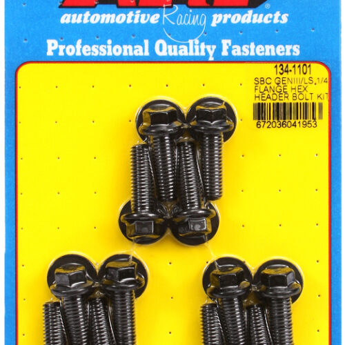 Alternative view of ARP 134-1101 Chevy LS 1/4in Flange Hex Header Bolt Kit