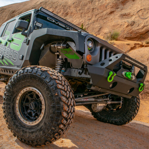 DV8 Offroad INFEND-01FB 07-18 Jeep Wrangler JK Front Aluminum Inner Fender - Black - Image 6