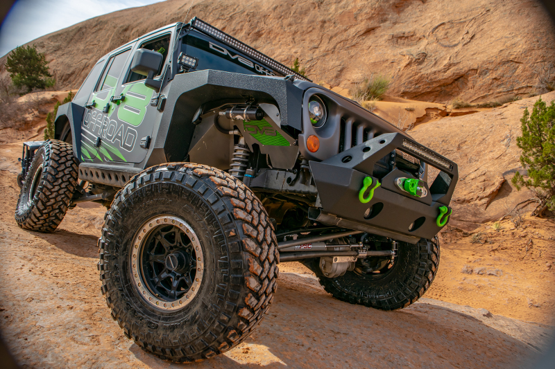 DV8 Offroad INFEND-01FB 07-18 Jeep Wrangler JK Front Aluminum Inner Fender - Black - Image 6