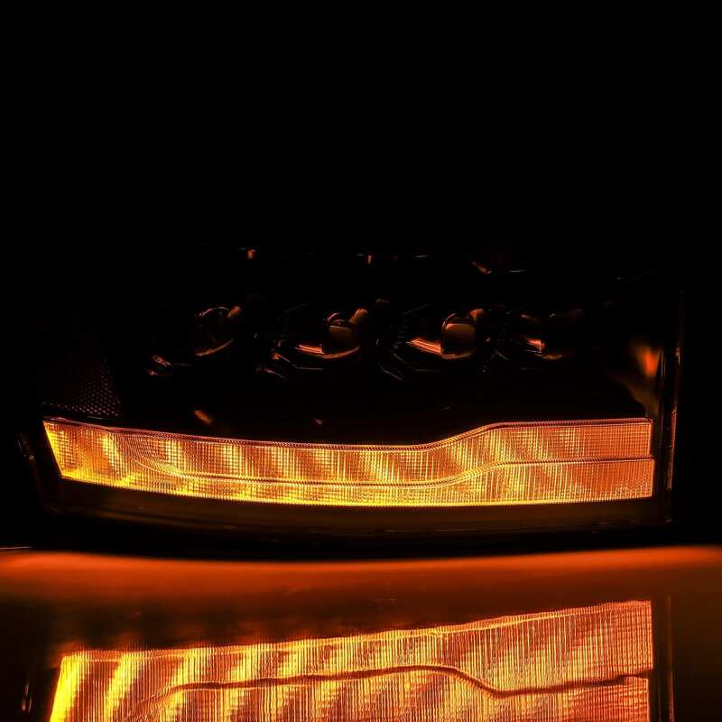 AlphaRex 880538 06-08 Ram 1500HD NOVA LED Proj Headlights Plank Style Alpha Blk w/Seq Signal/DRL/Amber LED - Image 6