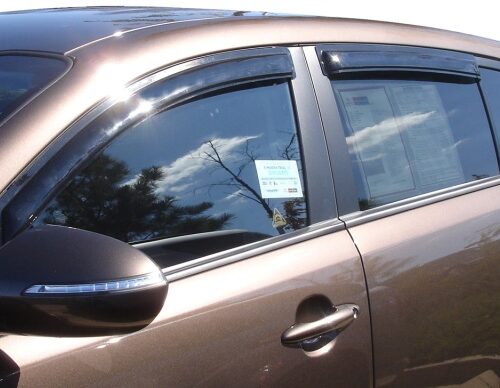 AVS 94652 11-16 Kia Sportage Ventvisor Outside Mount Window Deflectors 4pc - Smoke - Image 4