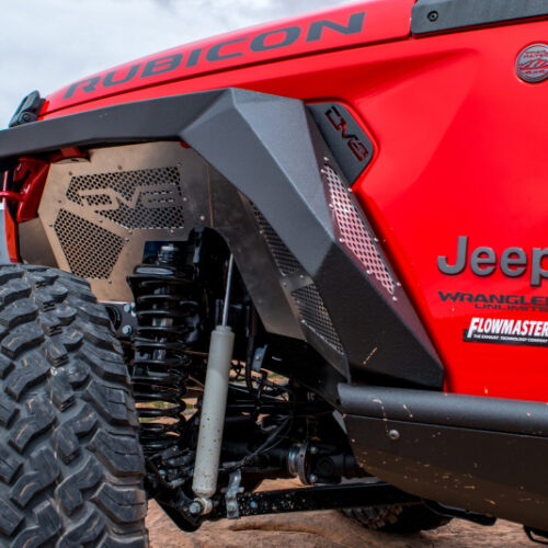 DV8 Offroad FDJL-01 2018+ Jeep Wrangler JL Armor Fenders w/ LED Turn Signal Lights - Image 4