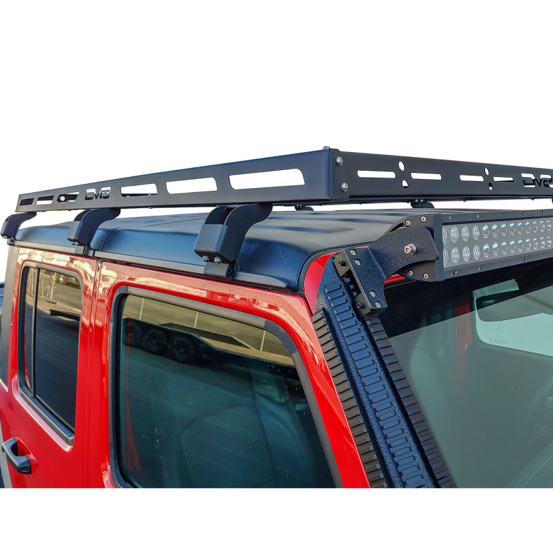 DV8 Offroad RRJL-02 07-18 Jeep Wrangler JK 4 DR / JL 2 DR & JT / 18+ Gladiator Roof Rack - Image 7