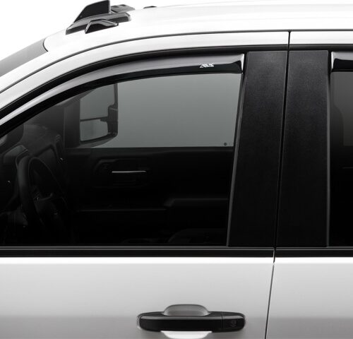 AVS 194805 2019 Chevrolet Silverado 1500 Crew Cab Pickup Ventvisor In-Channel 4pc - Smoke - Image 8