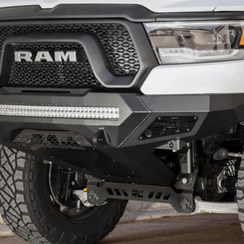 Addictive Desert Designs F611402770103 2019 Ram Rebel 1500 Stealth Fighter Fr Bumper w/Parking Sensor Cutouts