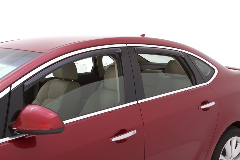 AVS 194389 12-17 Buick Verano Ventvisor In-Channel Front & Rear Window Deflectors 4pc - Smoke - Image 2