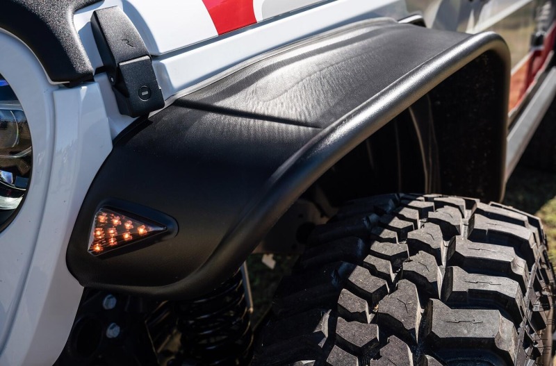 Bushwacker 10928-07 2020 Jeep Gladiator Launch Edition Flat Style Flares 4pc - Black - Image 10