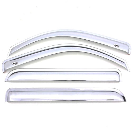 AVS 2019 RAM 1500 Crew Cab Ventvisor Outside Mount Front & Rear Window Deflectors 4pc - Chrome - Image 3