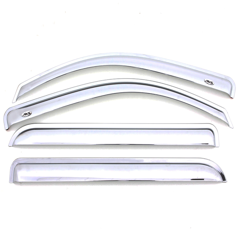 AVS 2019 RAM 1500 Crew Cab Ventvisor Outside Mount Front & Rear Window Deflectors 4pc - Chrome - Image 3