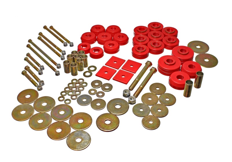 Energy Suspension 3.4149R 67-72 Denali XL/Suburban/Yukon XL 2WD/4WD/67-95 K-5 Blazer Red Body(cab) Mount Set - Image 5