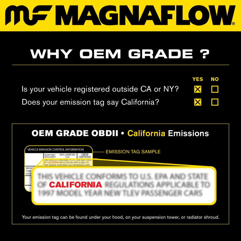 MagnaFlow 49631 Direct Fit Catalytic Converter 07-08 Escalade 6.2 Driver Side OEM - Image 4