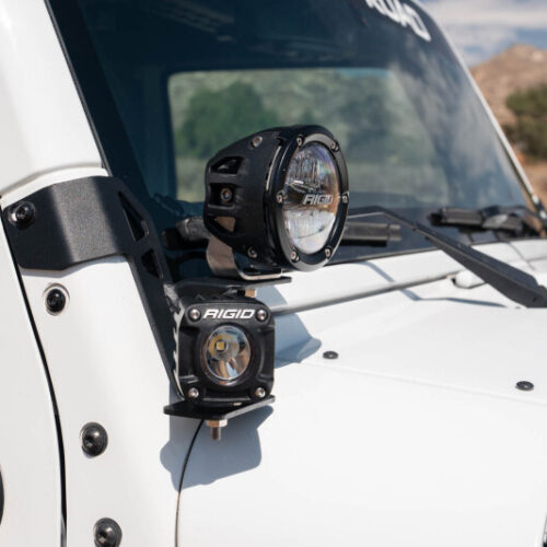 DV8 07-18 Jeep Wrangler JK Dual Pod Light Mounts - Image 8