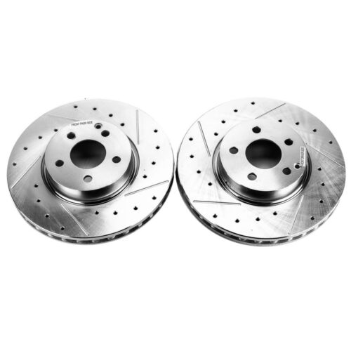 Power Stop 17-19 Audi A4 Front Evolution Drilled & Slotted Rotors - Pair - Image 3