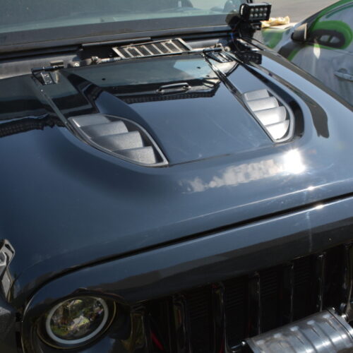 DV8 Offroad HDMB07-TA 07-18 Jeep Wrangler JK Rubicon 10th Anniversary Replica Hood - Image 6