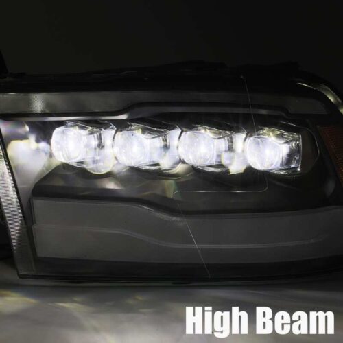 AlphaRex 880591 09-18 Dodge Ram 1500HD NOVA LED Projector Headlights Plank Style Design Chrome w/DRL - Image 6