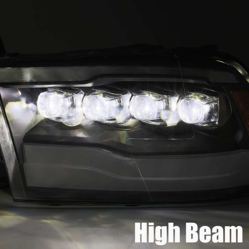 AlphaRex 880591 09-18 Dodge Ram 1500HD NOVA LED Projector Headlights Plank Style Design Chrome w/DRL - Image 6